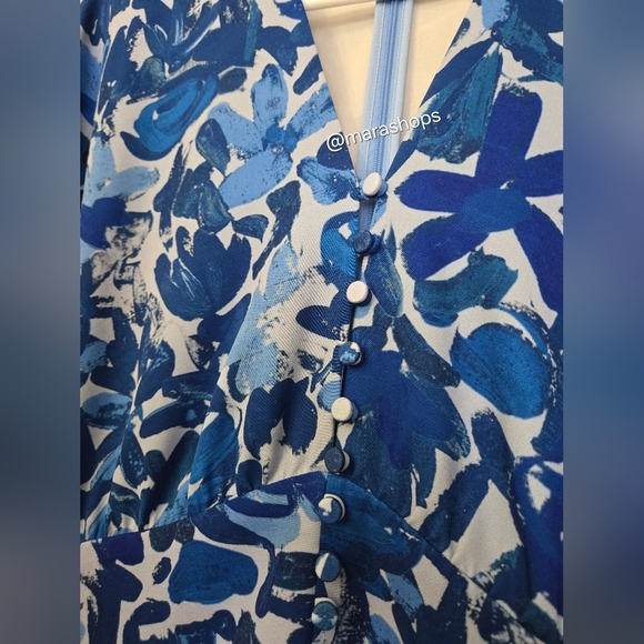 Lela Rose Tulip Crepe Floral Midi Dress - Picture 5 of 11